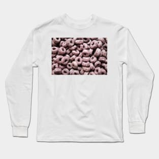 Breakfast Loops - Purple Long Sleeve T-Shirt